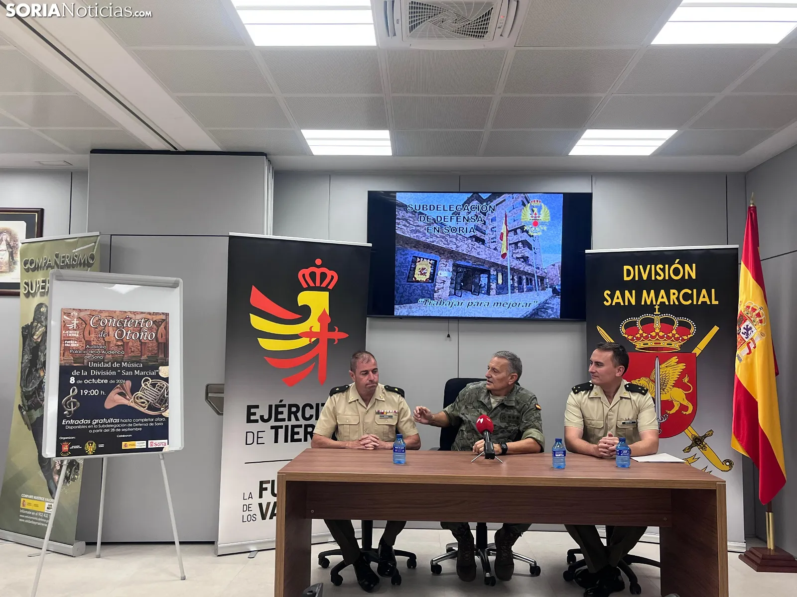 Defensa presenta su agenda de octubre en Soria: concierto gratuito, exposición naval y homenaje a los caídos