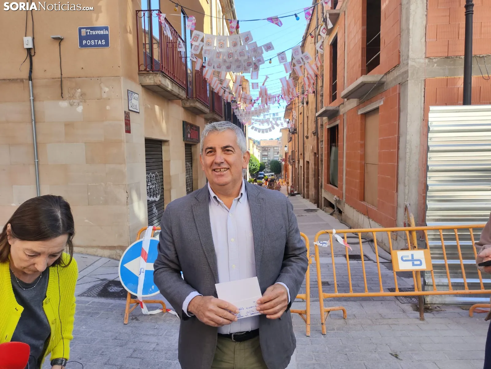 Antón y las obras de la Calle Real
