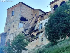El Palacio de los Hurtado tras el nuevo derrumbamiento 