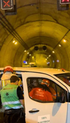 Foto 4 - As&iacute; fue el simulacro de accidente en el t&uacute;nel de Piqueras