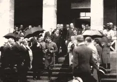 Alfonso XIII en la inauguración del museo Numantino el 18 de septiembre de 1919. | FOTO: Archivo del museo Numantino (Junta de Castilla y León)