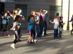 Una imagen de la master class hoy en la capital soriana. /PC