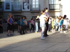 Una imagen de la master class hoy en la capital soriana. /PC