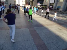 Una imagen de la master class hoy en la capital soriana. /PC