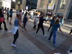 Una imagen de la master class hoy en la capital soriana. /PC