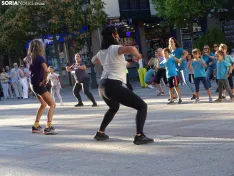 Una imagen de la master class hoy en la capital soriana. /PC