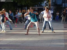 Una imagen de la master class hoy en la capital soriana. /PC