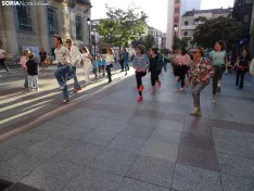Una imagen de la master class hoy en la capital soriana. /PC