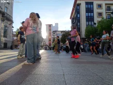 Una imagen de la master class hoy en la capital soriana. /PC