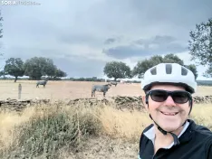 Imágenes cedidas por César de sus etapas entre Cáceres y Salamanca 