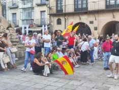 Manifestación de apoyo a Ceuta en Soria. 