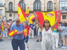 Manifestación de apoyo a Ceuta en Soria. 