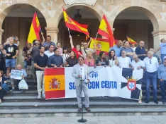Manifestación de apoyo a Ceuta en Soria. 