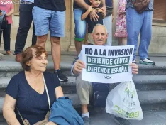 Manifestación de apoyo a Ceuta en Soria. 