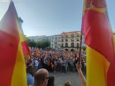 Manifestación de apoyo a Ceuta en Soria. 