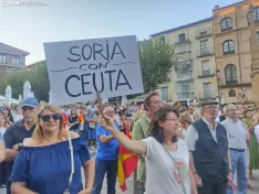 Manifestación de apoyo a Ceuta en Soria. 