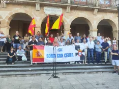 Manifestación de apoyo a Ceuta en Soria. 
