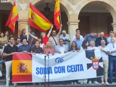 Manifestación de apoyo a Ceuta en Soria. 