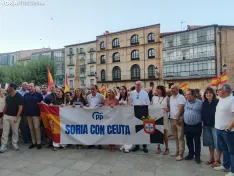 Manifestación de apoyo a Ceuta en Soria. 