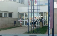 Alumnos del Campus de Soria en su primer día de curso