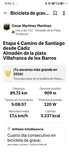 Foto 6 - Cuarta ETAPA: C&eacute;sar sigue convirtiendo kil&oacute;metros en esperanza para Aspace Soria