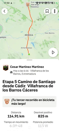 Foto 11 - Quinta etapa: C&eacute;sar sigue convirtiendo kil&oacute;metros en esperanza para Aspace Soria