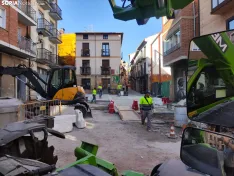 Antón y las obras de la Calle Real