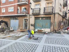 Antón y las obras de la Calle Real