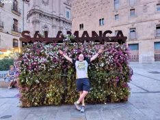Imágenes cedidas por César de sus etapas entre Cáceres y Salamanca 