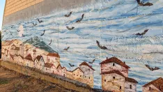 Foto 5 - &lsquo;Ya salen los murci&eacute;lagos&rsquo;, el nuevo mural de Paco Las Heras para el museo al aire libre de Almarail