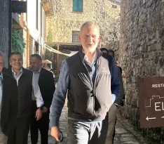 El rey Felipe VI en Medinaceli, en visita privada, en febrero de 2024. | SN