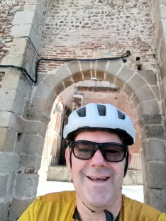 Imágenes cedidas por César de sus etapas entre Cáceres y Salamanca 