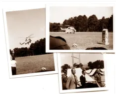 Llegada del Rey emérito, entonces príncipe, al campamento de La Nava el 26 de julio de 1975. | Fotos de 'Historia de Covaleda' reproducidas por 'Tu voz en Pinares'.
