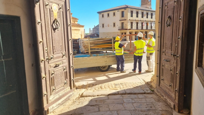 Comienzan las obras de urgencia en el Palacio de Almazán tras el segundo derrumbe