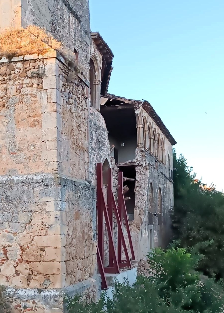 Era previsible: el alcalde de Almazán lamenta la pérdida de parte de un monumento histórico