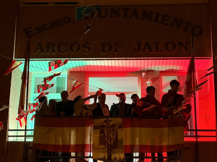 Imágenes del pregón, anoche, en Arcos. Fotos: El Alto Jalón. 
