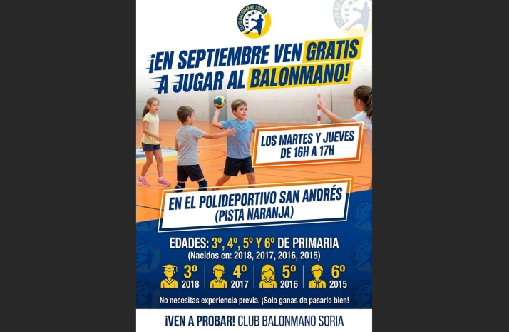 El balonmano busca cantera con un mes de entrenamientos gratis