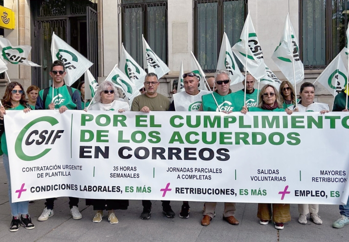La pérdida de 50 empleos en Correos en la provincia moviliza al sindicato CSIF