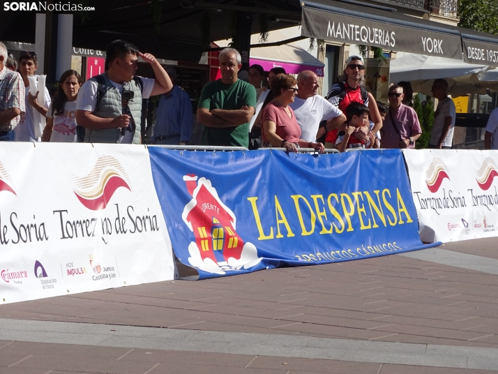 Una imagen del mediodía de este sábado en el centro de Soria. /PC