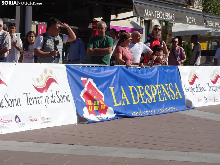Una imagen del mediodía de este sábado en el centro de Soria. /PC