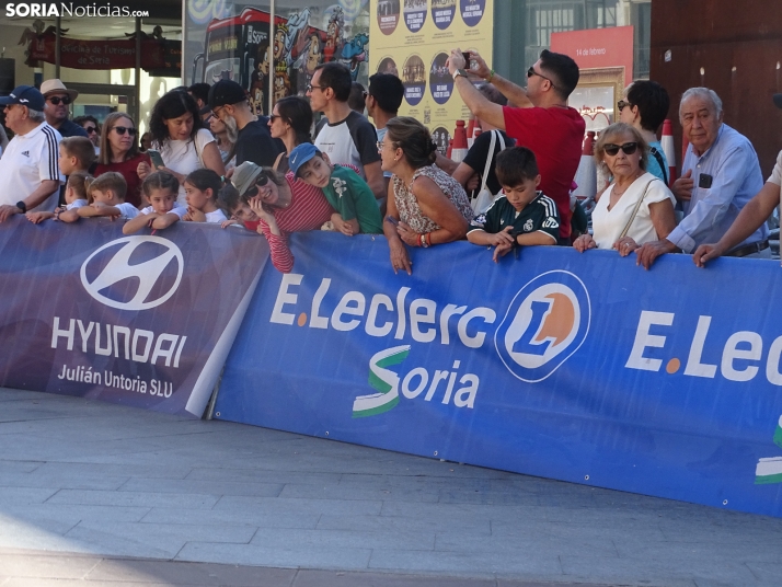 Una imagen del mediodía de este sábado en el centro de Soria. /PC