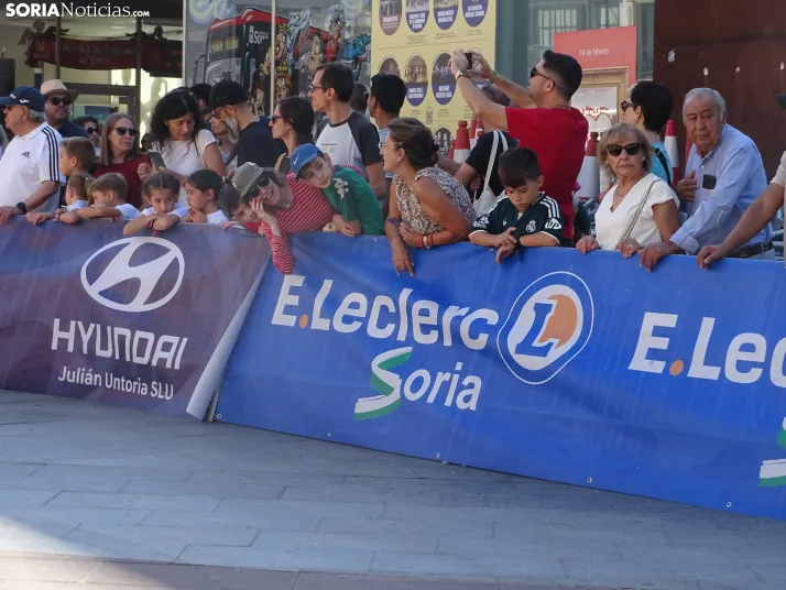 Una imagen del mediodía de este sábado en el centro de Soria. /PC