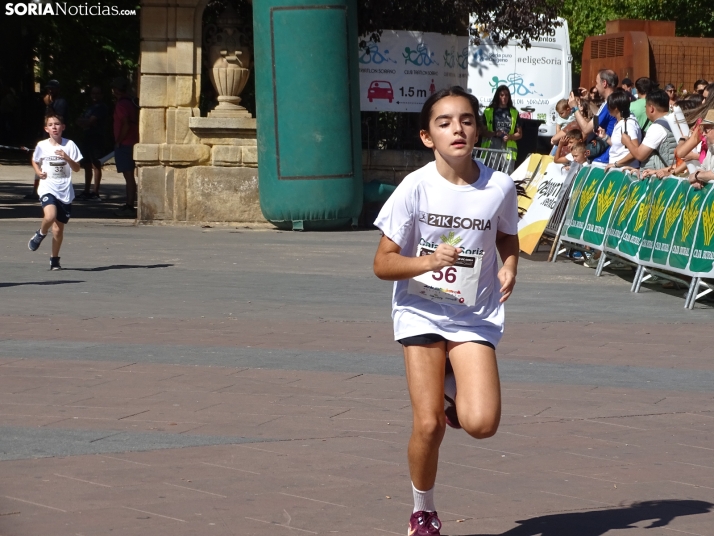 Una imagen del mediodía de este sábado en el centro de Soria. /PC