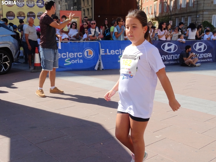 Una imagen del mediodía de este sábado en el centro de Soria. /PC