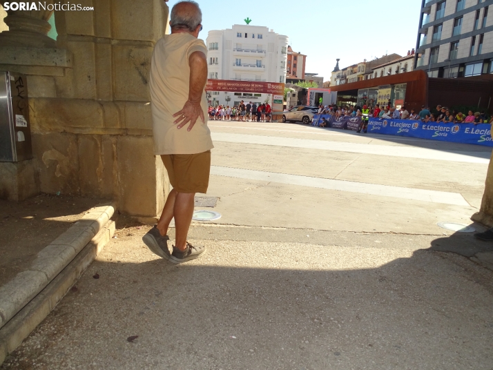 Una imagen del mediodía de este sábado en el centro de Soria. /PC