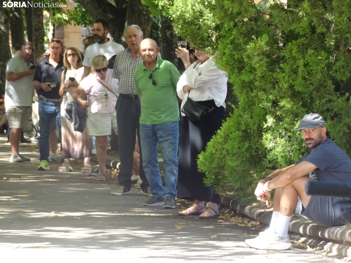Una imagen del mediodía de este sábado en el centro de Soria. /PC