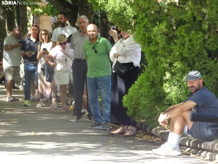 Una imagen del mediodía de este sábado en el centro de Soria. /PC