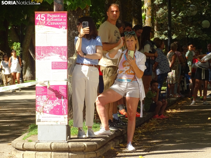 Una imagen del mediodía de este sábado en el centro de Soria. /PC