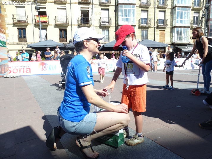Una imagen del mediodía de este sábado en el centro de Soria. /PC