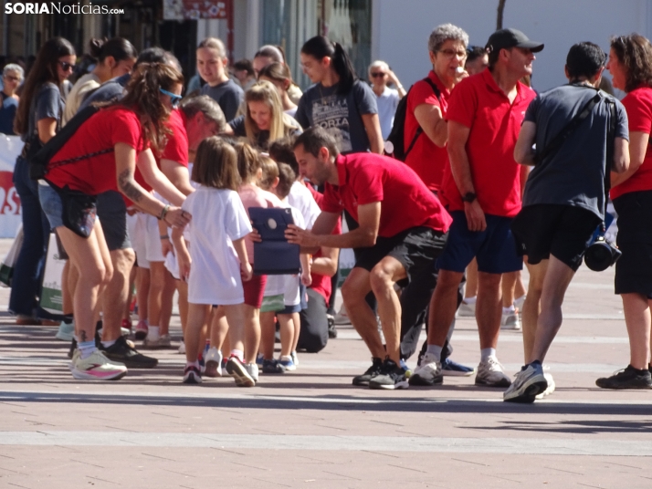 Una imagen del mediodía de este sábado en el centro de Soria. /PC